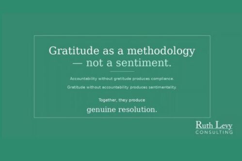 Gratitude as a methodology - not just a sentiment